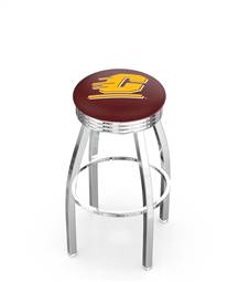  Central Michigan 30" Swivel Bar Stool with Chrome Finish  