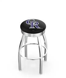  Colorado Rockies 30" Swivel Bar Stool with Chrome Finish  