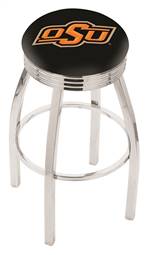  Oklahoma State 30" Swivel Bar Stool with Chrome Finish  