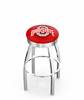  Ohio State 30" Swivel Bar Stool with Chrome Finish  