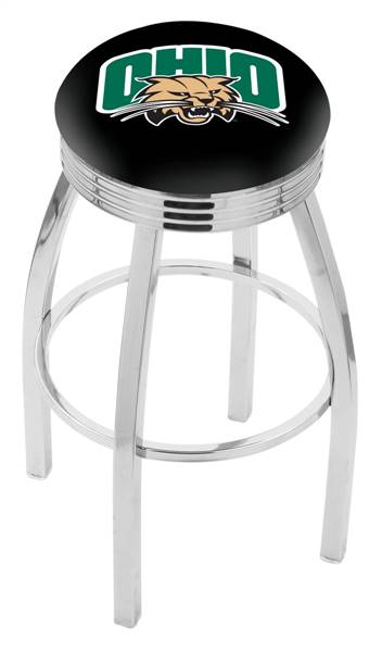  Ohio University 30" Swivel Bar Stool with Chrome Finish  