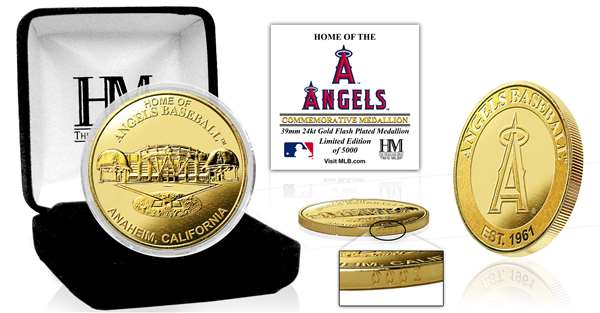 Los Angeles Angels "Stadium" Gold Mint Coin  