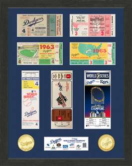 Los Angeles Dodgers 7-Time World Series Champions Ticket Collection  