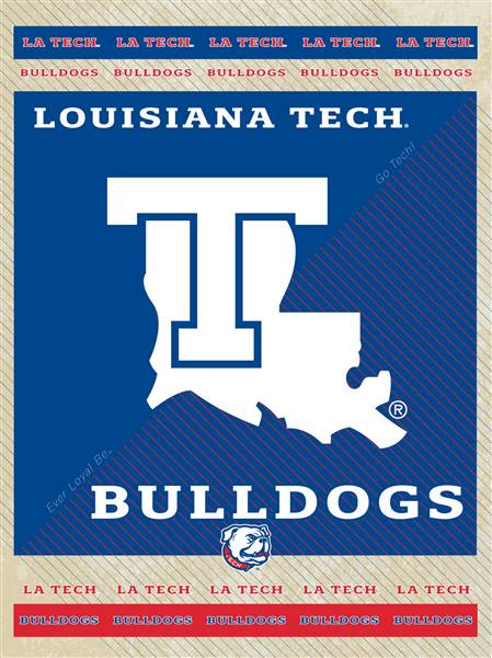 Louisiana Tech University 15x20 inches Canvas Wall Art