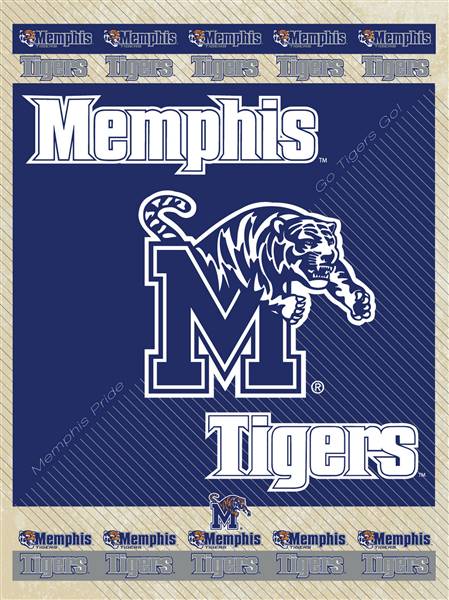 University of Memphis 24x32 Canvas Wall Art