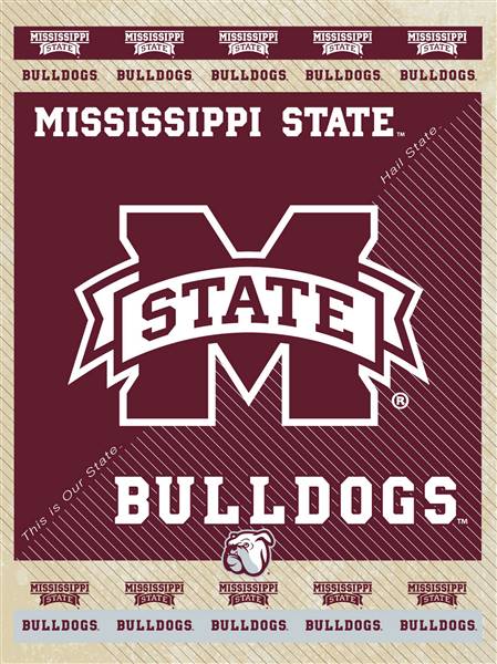 Mississippi State University 24x32 Canvas Wall Art