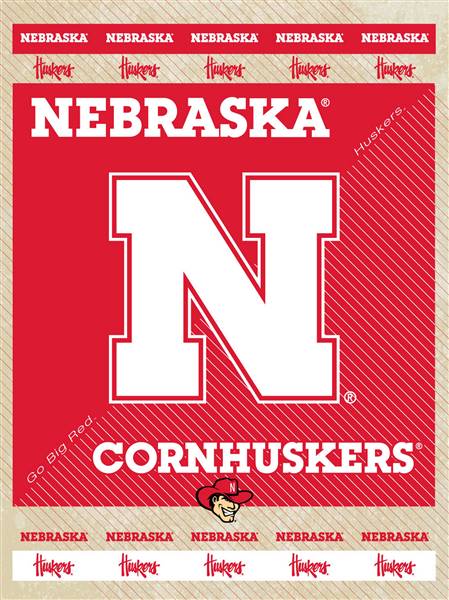 University of Nebraska 24x32 Canvas Wall Art