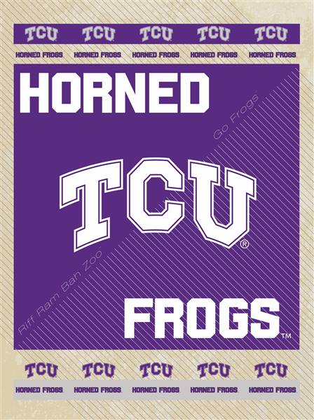 Texas Christian University 24x32 Canvas Wall Art