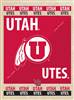 University of Utah 24x32 Canvas Wall Art