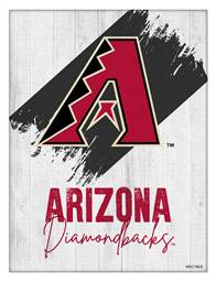 Arizona Diamondbacks 15 X 20 inch Canvas Wall Art