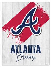 Atlanta Braves 15 X 20 inch Canvas Wall Art