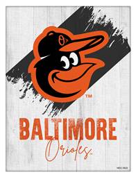 Baltimore Orioles 15 X 20 inch Canvas Wall Art