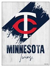 Minnesota Twins 15 X 20 inch Canvas Wall Art