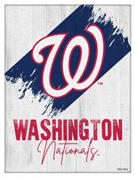 Washington Nationals 15 X 20 inch Canvas Wall Art