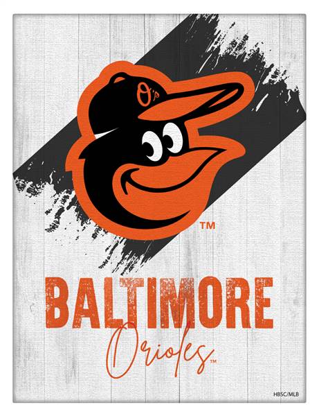 Baltimore Orioles 24 X 32 inch Canvas Wall Art