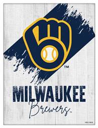 Milwaukee Brewers 24 X 32 inch Canvas Wall Art