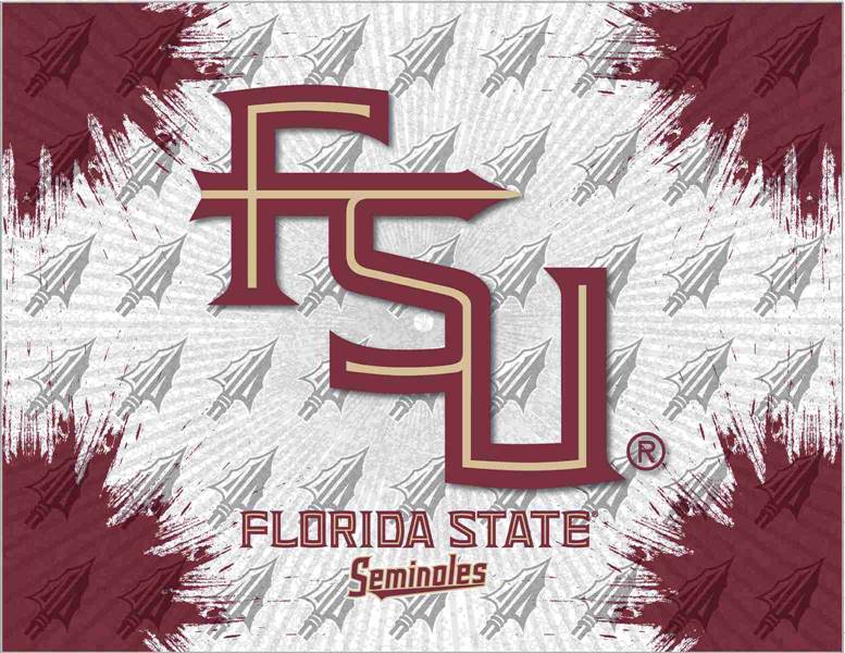 Florida State (Script) 15x20 inches Canvas Wall Art
