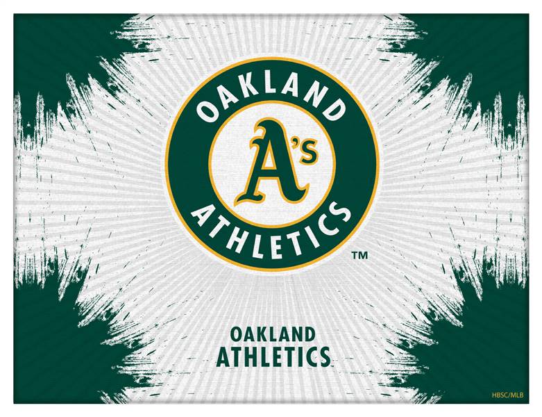 Oakland Athletics 15 X 20 inch inch Canvas Wall Art