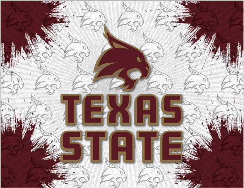 Texas State University 15x20 inches Canvas Wall Art