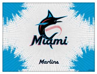 Miami Marlins 24 X 32 inch Canvas Wall Art