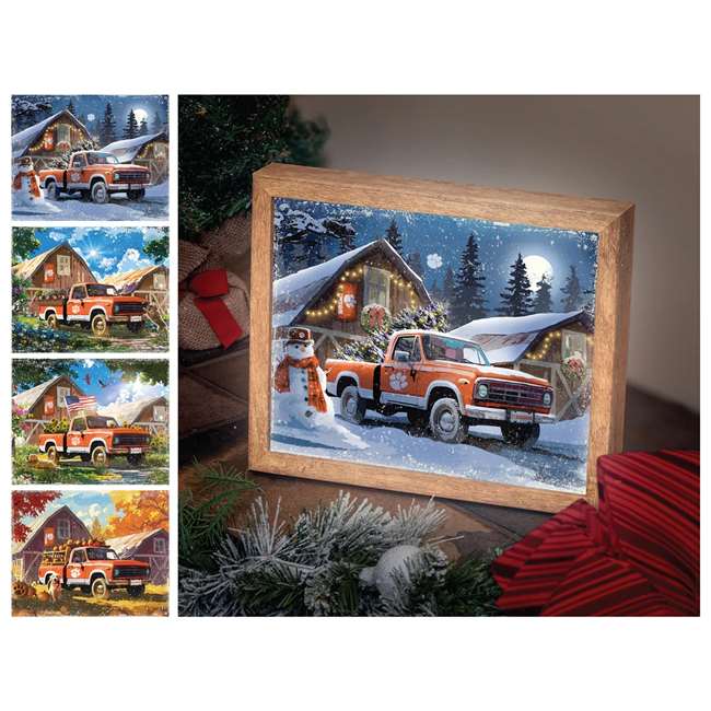 Clemson Tigers Led Lite Box - Four Seasons   