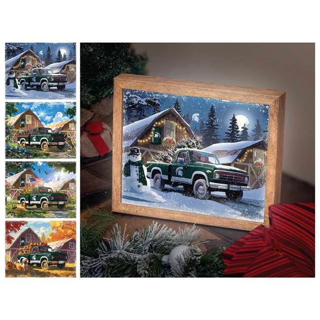Michigan State Spartans Led Lite Box - Four Seasons   