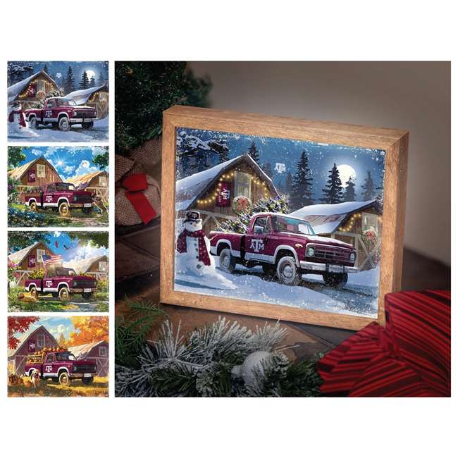Texas A&M Aggies Led Lite Box - Four Seasons  