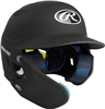 Rawlings MACH One-Tone Matte Helmet w/Adjustable Face Guard - Junior (MA07J) BLACK Left Hand Batter