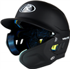 Rawlings MACH One-Tone Matte Helmet w/Adjustable Face Guard - Junior (MA07J) BLACK Right Hand Batter