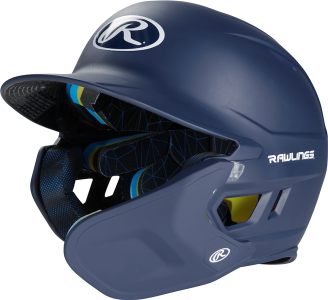 Rawlings MACH One-Tone Matte Helmet w/Adjustable Face Guard - Junior (MA07J) NAVY Right Hand Batter