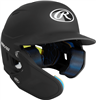 Rawlings MACH One-Tone Matte Helmet w/Adjustable Face Guard - Senior (MA07S) BLACK Left Hand Batter