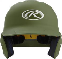 Rawlings Mach 1-Tone Helmet - Junior - Matte (MACHJR) MILITARY GREEN 