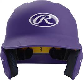 Rawlings Mach 1-Tone Helmet - Junior - Matte (MACHJR) PURPLE 