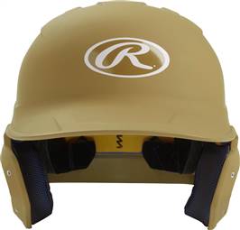 Rawlings Mach 1-Tone Helmet - Senior - Matte (MACHSR) VEGAS GOLD 