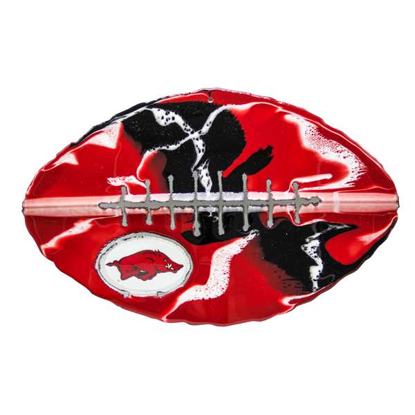 University of Arkansas Razorbacks Metal Football Wall Art  