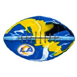 Los Angeles Football Rams Recycled Metal Football Wall Art  