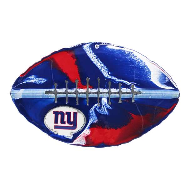 New York Football Giants Recycled Metal Football Wall Art