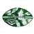 New York Football Jets Recycled Metal Football Wall Art