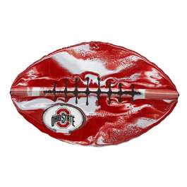 Ohio State Football Buckeyes Recycled Metal Football Wall Art  