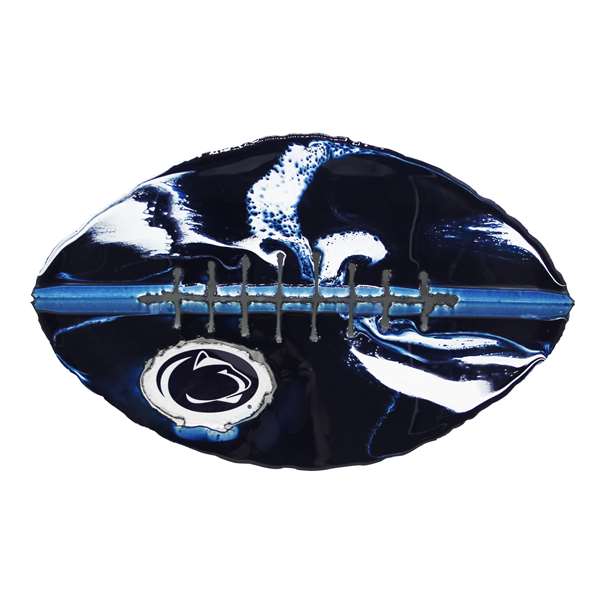 Penn State Football Nittany Lions Recycled Metal Football Wall Art  