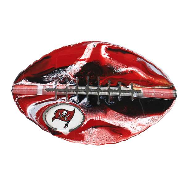 Tampa Bay Football Buccaneers Recycled Metal Football Wall Art