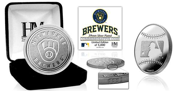 Milwaukee Brewers Silver Mint Coin  
