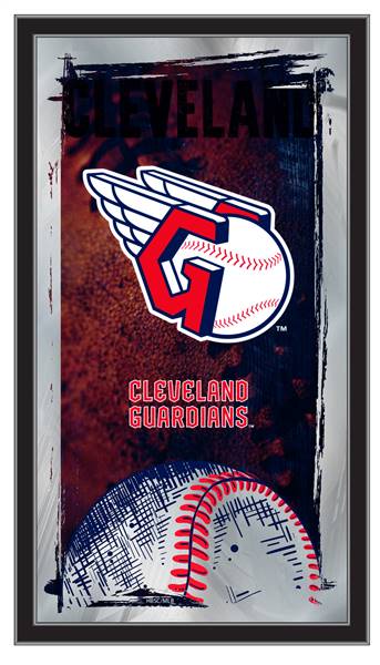 Cleveland Guardians 15 x 26 inches Baseball Mirror