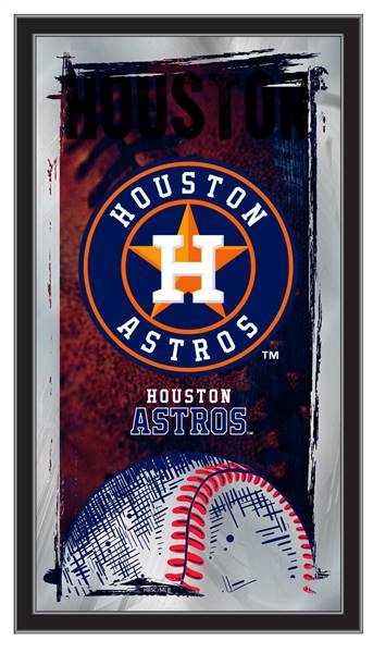 Houston Astros 15 x 26 inches Baseball Mirror