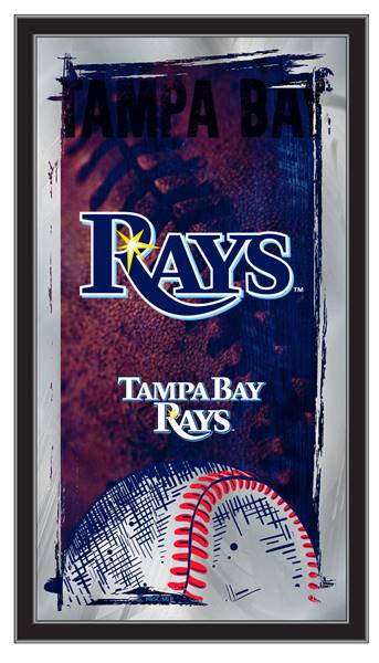 Tampa Bay Rays 15 x 26 inches Baseball Mirror