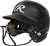 Rawlings Mach Hi-Viz 1-Tone Fast Pitch Softball Batting Helmet - Matte Black - Junior-Youth  