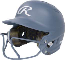 Rawlings Mach Hi-Viz 1-Tone Fast Pitch Softball Batting Helmet - Matte Carolina Blue - Junior-Youth  