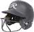 Rawlings Mach Hi-Viz 1-Tone Fast Pitch Softball Batting Helmet - Matte Graphite - Senior-Adult