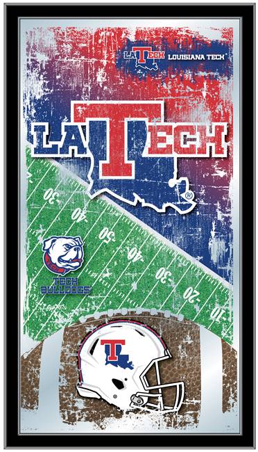 Louisiana Tech University 15"x26" Football Wall Mirror  