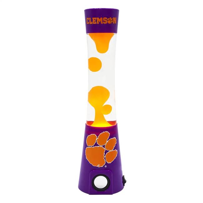 Clemson Tigers Magma Lava Lamp With Bluetooth Speaker